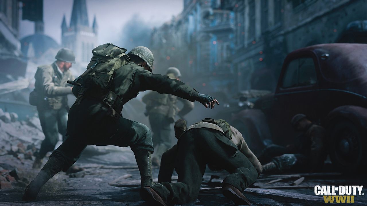 Scène uit Call of Duty WW2
