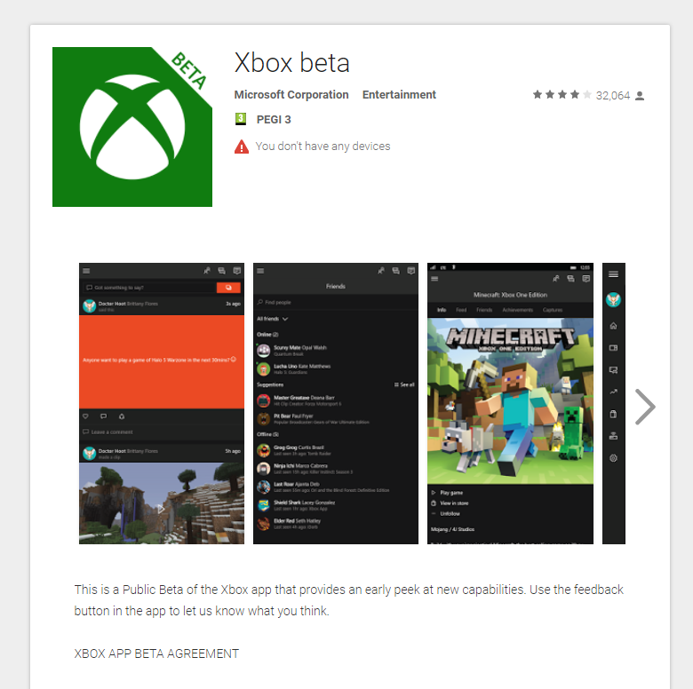 Xbox app