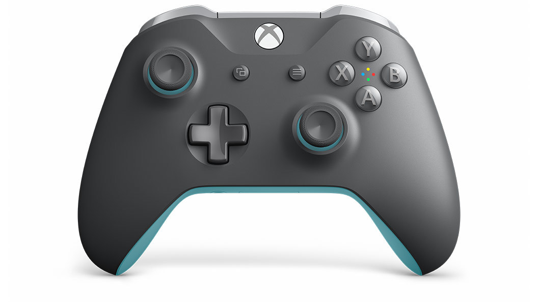 Xbox One Controller Grey/Blue front