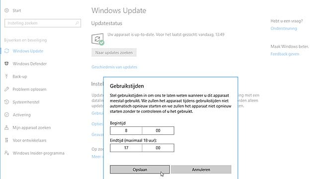 Get (a little bit) control over the Windows 10 updates