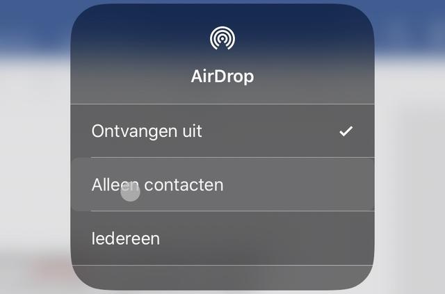 Choose from these options when it comes to AirDrop (and turn it off completely if you're not using it).