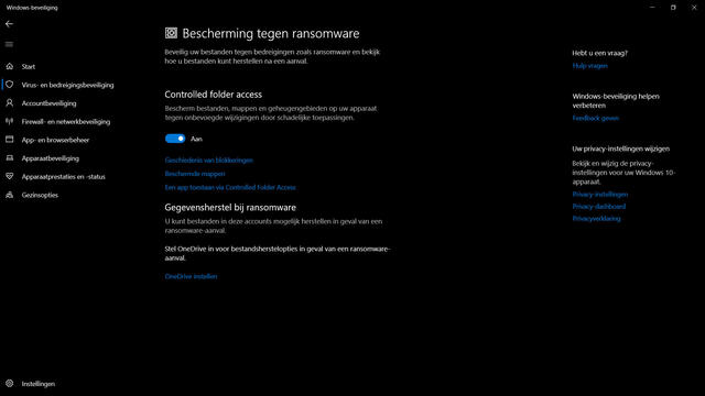 Ransomware Protection Windows 10