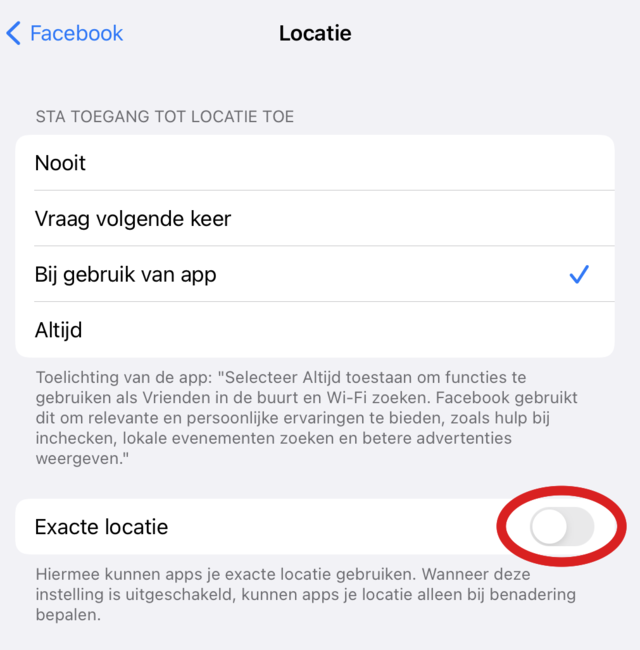 Don't make apps like Facebook wiser than necessary, your exact location is only a commodity, for example.