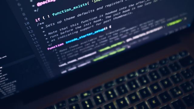 script, laptop, programming, code